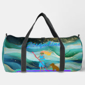 SUP Girl Personalized Tropical Sea Friends ダッフルバッグ (正面)