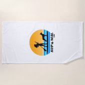 SUP & Mal Lifeマリノワスタンドアップパドルボード ビーチタオル (正面)