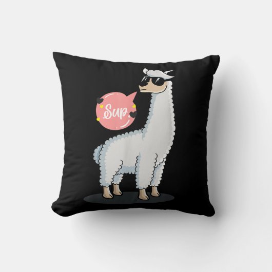 Sup Noドラマラマ動物愛好家素晴らし可愛おもしろいい クッション (正面)