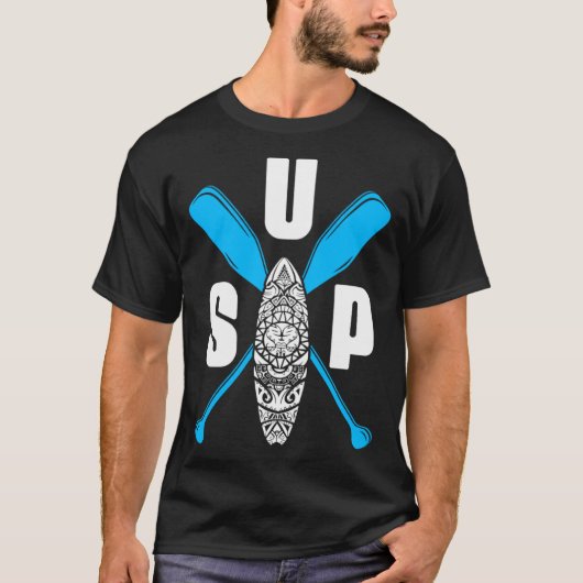 SUP Paddleboard Boarding Paddling Stand Up Paddle Tシャツ (正面)