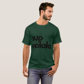 Sup Palala ブラック オーバーサイズ Tシャツ (正面フル)