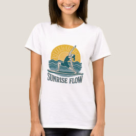 SUP Sunrise Flow Paddleboard Yoga | Graphic Print Tシャツ