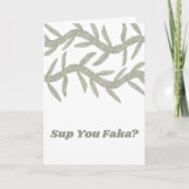 Sup You Faka? サンキューカード (正面)