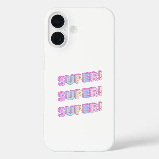 「SUPER」と入ったiPhoneケース Case-Mate iPhoneケース (裏面)