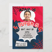 Super 5 Red Black Web Comic 5th Birthday  招待状 (正面)