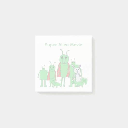 Super Alien Movie Full Character Post-it® Notes ポストイット (正面)