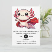 Super Axolotl Hero Birthday 招待状 (スタンド正面)