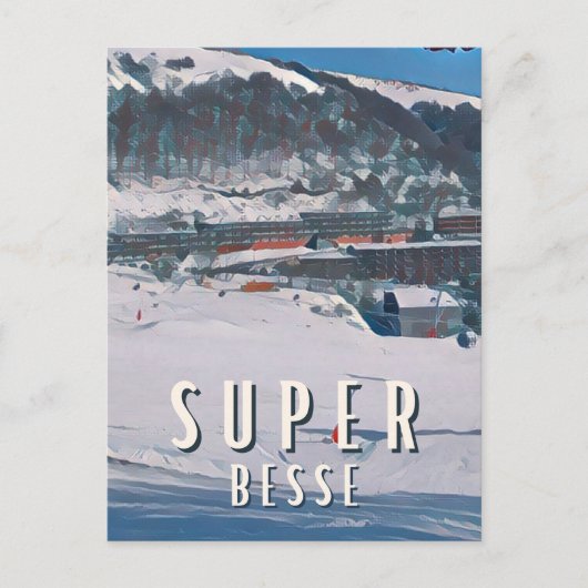 Super Besse Station de ski ポストカード (正面)