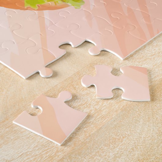 Super Big Hamburger Large Pieces Puzzle ジグソーパズル (側面)