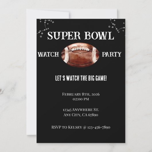 Super Bowl Invitation 招待状 (正面)