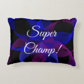 Super Champ Geometric Accent Pillow アクセントクッション (裏面)