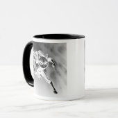 Super-chat masqué en plein vol. マグカップ (正面左)