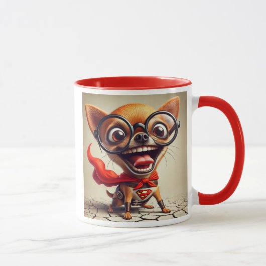 Super Chihuahua, le chien héros. マグカップ (右)
