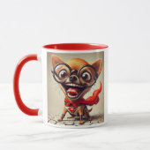 Super Chihuahua, le chien héros. マグカップ (左)