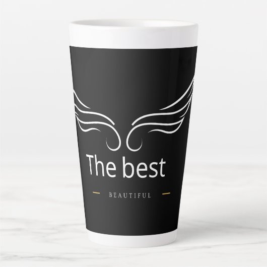 Super Coffee Cup Design – Bold & Heroic Style for カフェラテマグ (正面)