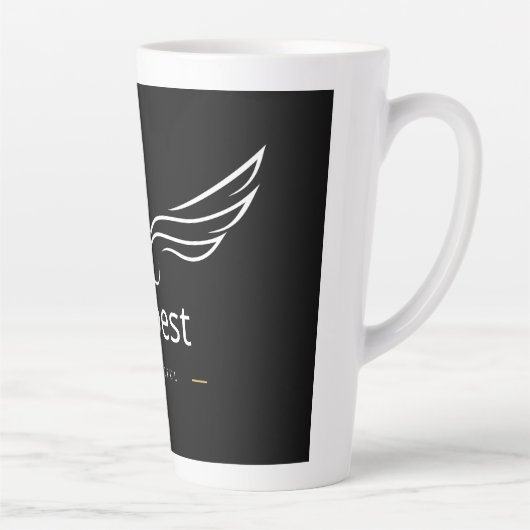 Super Coffee Cup Design – Bold & Heroic Style for カフェラテマグ (右)