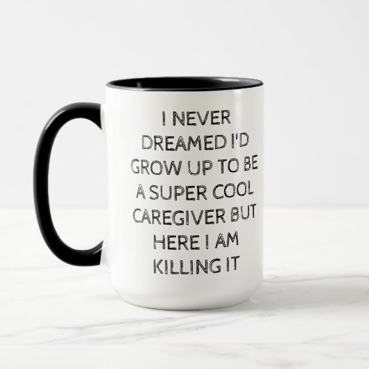 Super Cool Caregiver Mug – Funny Gift for Caregive マグカップ (左)