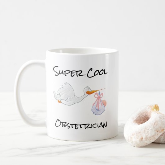 SUPER Cool ObstetricianCoffee Mug コーヒーマグカップ (ドーナツ)