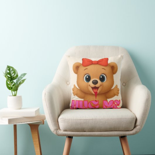 Super Cute Bear Pillow – Kawaii Animal Home Decor  クッション (椅子)