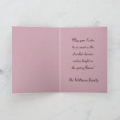 Super cute bunny with a flower wreath on its head  シーズンカード (内部)