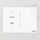 Super cute bunny with a flower wreath on its head  ポストカード (裏面)