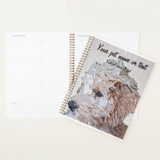Super Cute Goldendoodle Puppy Dog プランナー手帳
