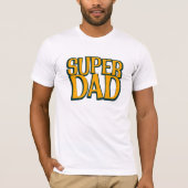 Super Dad | 父親 漢字 レトロ Tシャツ (正面)