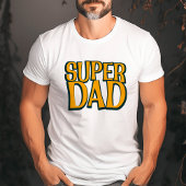 Super Dad | 父親 漢字 レトロ Tシャツ