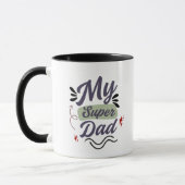 Super Dad Coffee Mug – Hero Dad Gift Idea マグカップ (左)