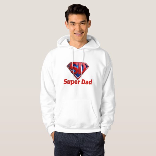 Super Dad – Cool Superhero Style Dad パーカ (正面フル)