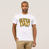 Super Dad | Father Bold Retro Tシャツ (正面フル)
