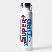 Super Dad Gamer Gift – Cute Retro ウォーターボトル (正面)