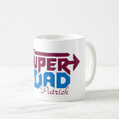 Super Dad Gamer Gift – Cute Retro コーヒーマグカップ (正面右)