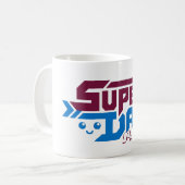 Super Dad Gamer Gift – Cute Retro コーヒーマグカップ (正面左)