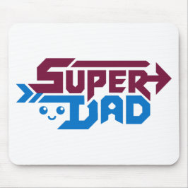 Super Dad Gamer Gift – Cute Retro マウスパッド