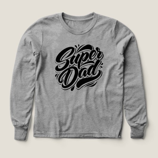 Super Dad Hero Typography Design-67888 Hoodie (デザイン正面)