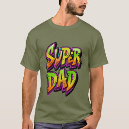 Super Dad in 3 D Tシャツ