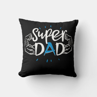 Super Dad Pillow V2 – Cozy Father Gift クッション