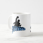 Super Dad. Super Papa. Súper Papá コーヒーマグカップ (正面左)