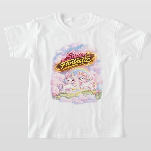 Super Fantastic Unicorn Time Tシャツ (レイダウン)