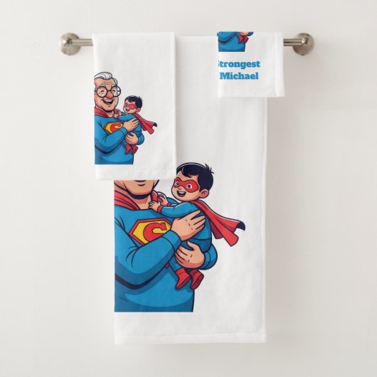Super Grandpa Bath Towel バスタオルセット (インサイチュ)