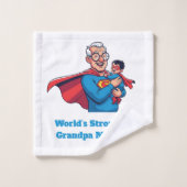 Super Grandpa Bath Towel バスタオルセット (ウォッシュタオル)