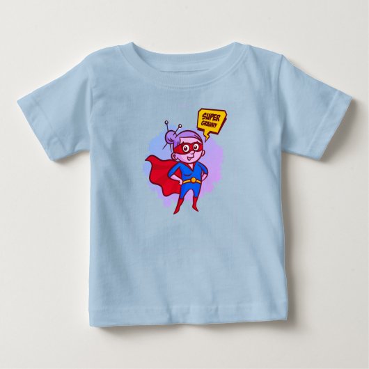 "Super Granny" Baby Superman Kids T-Shirt ベビーTシャツ (正面)