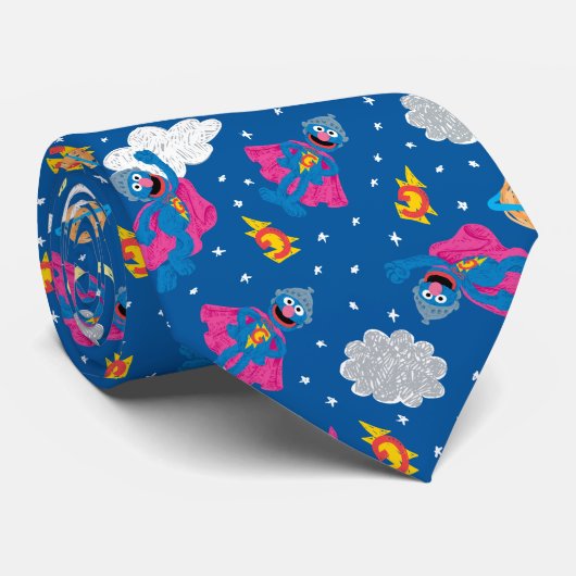 Super Grover 2.0 Night Sky Pattern ネクタイ (ロール)
