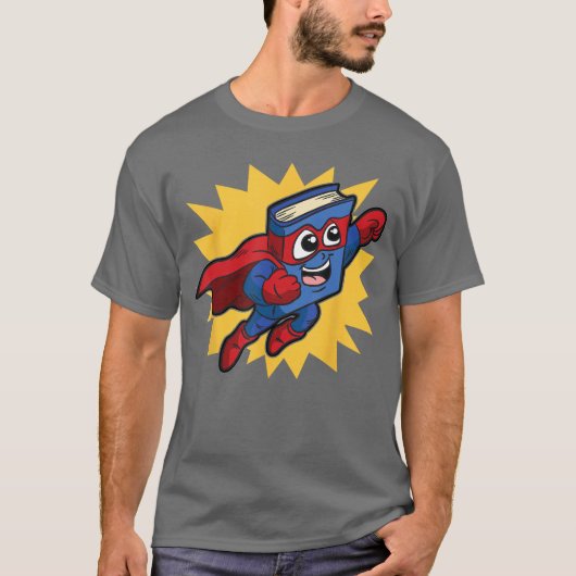 Super Hero Book For Kindergarten Kids Who Read And Tシャツ (正面)