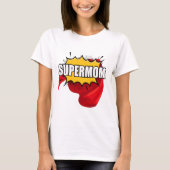 Super hero cute mothers day Super mom Tシャツ (正面)