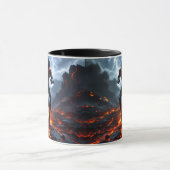  Super-héros en tenue moulante high-tech. マグカップ (中央)