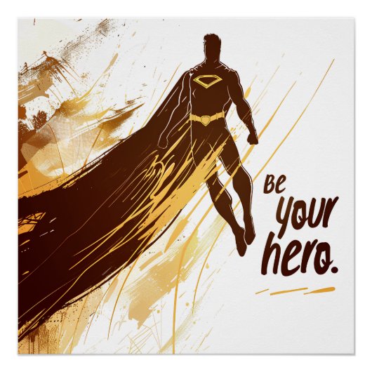 Super Héros Minimaliste ポスター (正面)