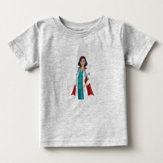 Super Infirmière – Héroïne en Blouse Blanche ベビーTシャツ (正面)