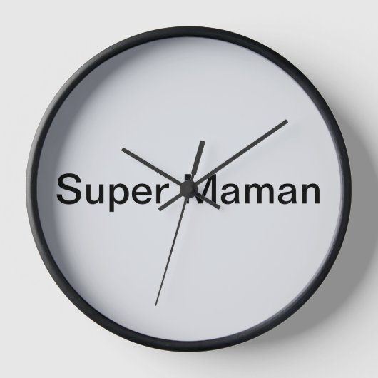 super maman 壁時計 (正面)